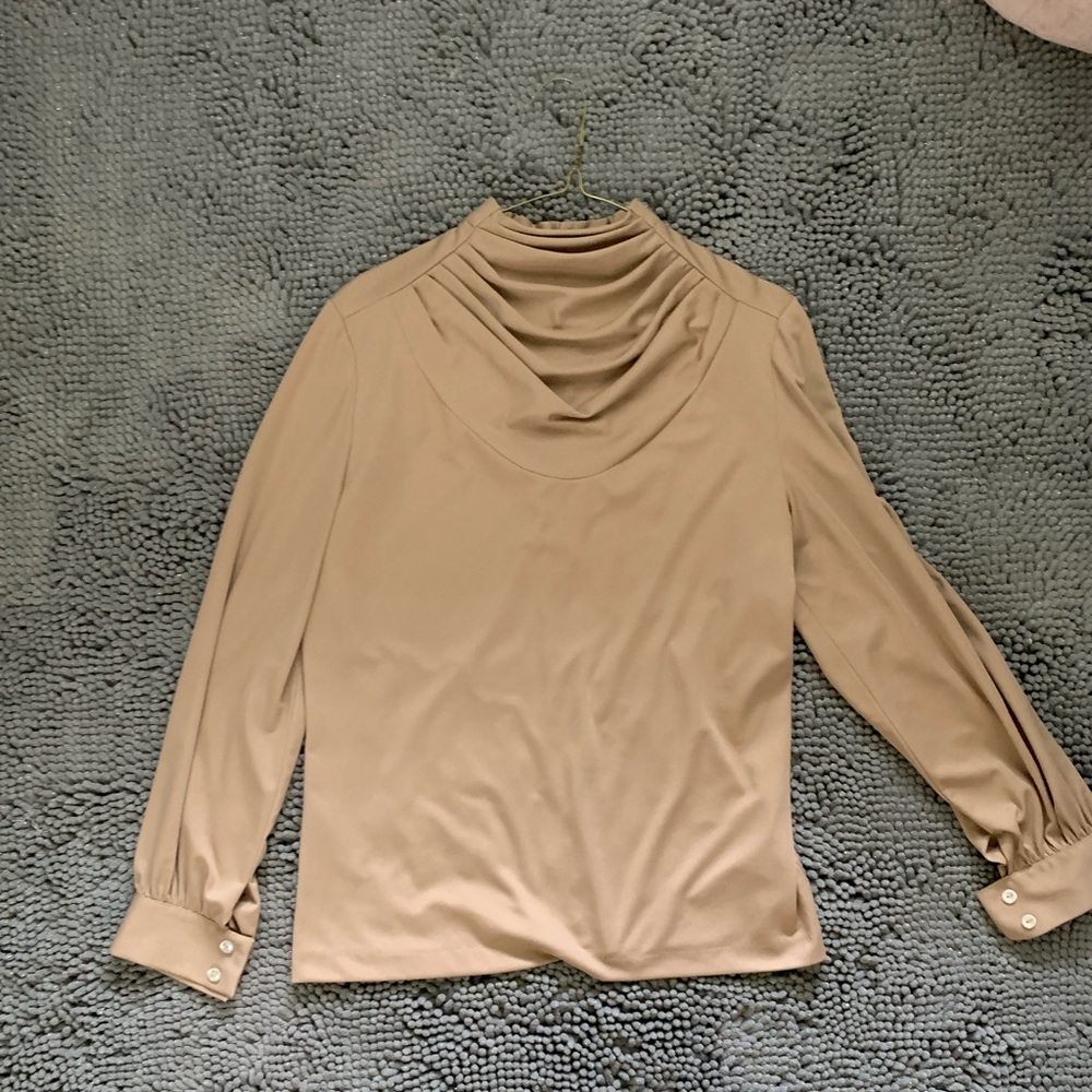 Vincente VINTAGE Cowl Neck BLOUSE